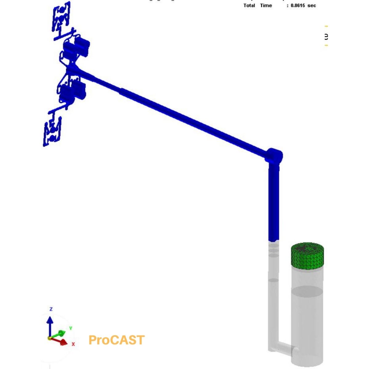 simulazione pressocolata con software ProCAST