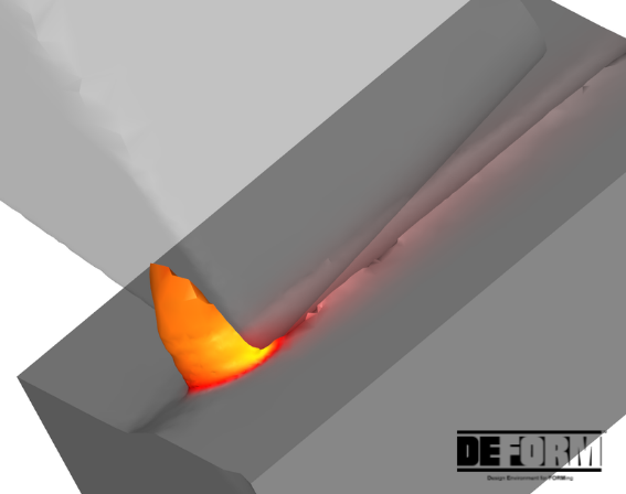 simulazione fresatura con software DEFORM