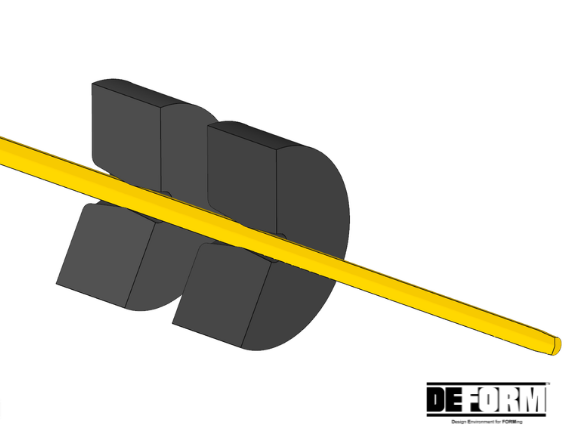 simulazione trafilatura con software DEFORM