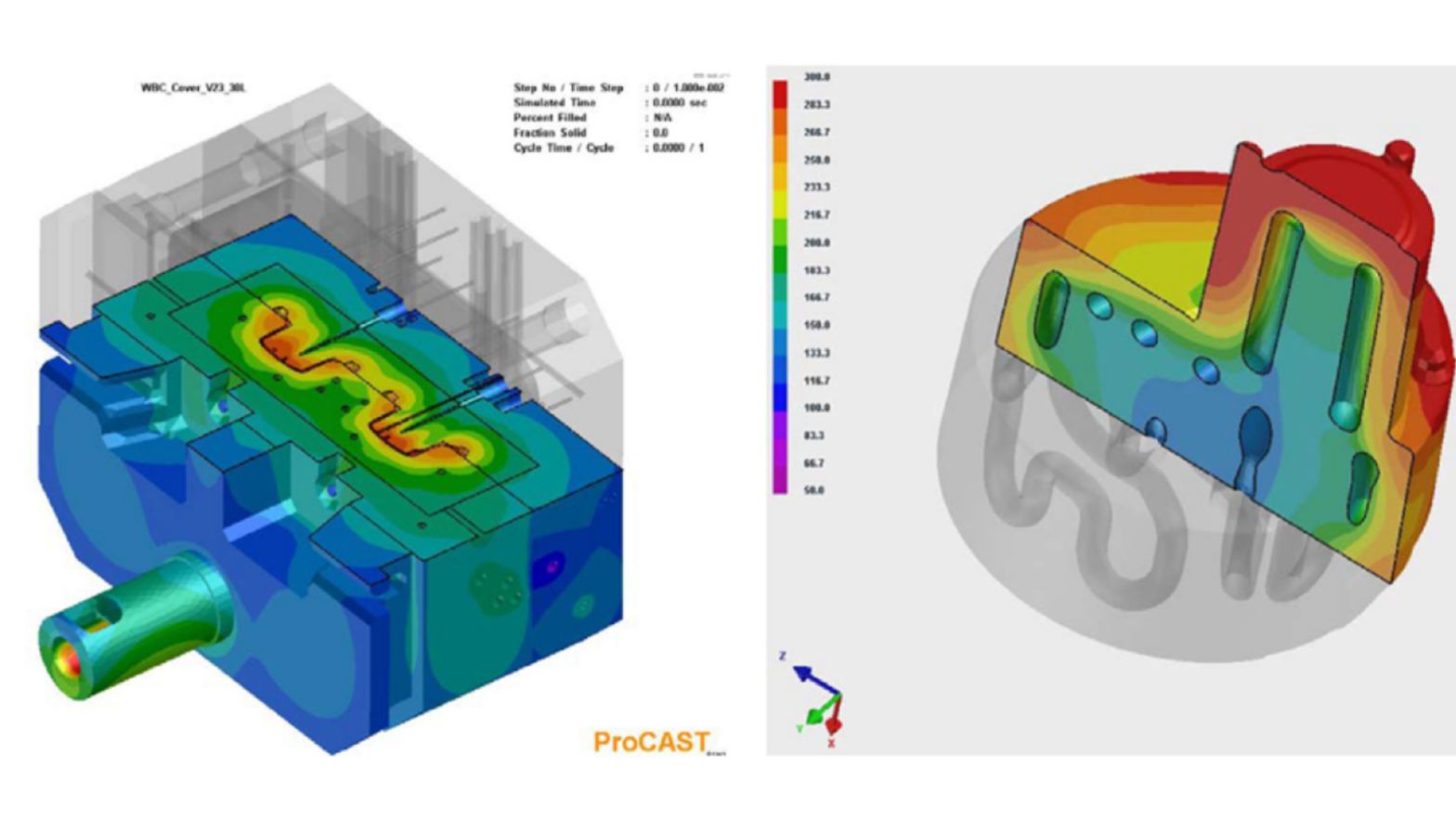 simulazione pressocolata con software ProCAST