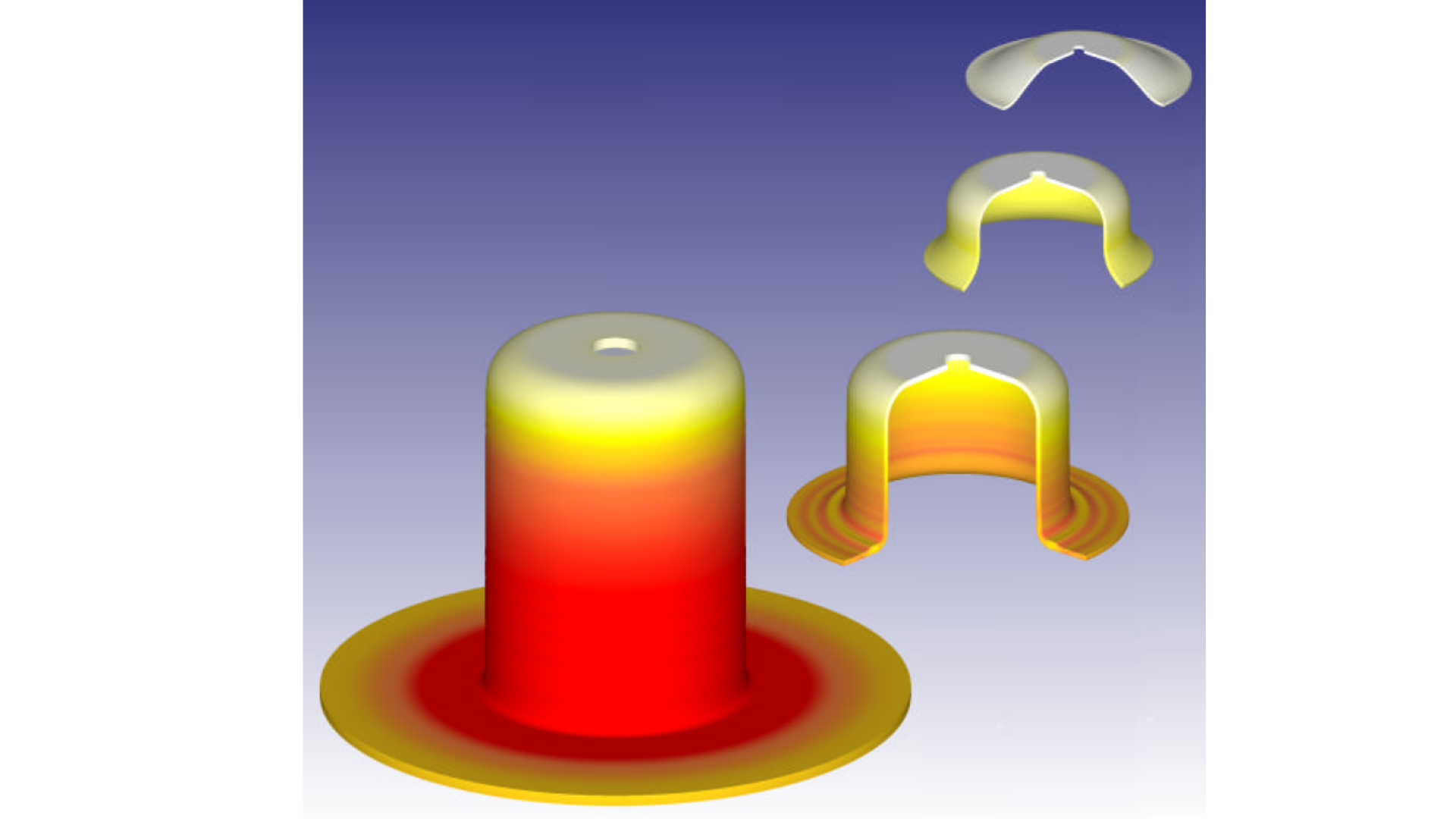 simulazione stampaggio progressivo con DEFORM