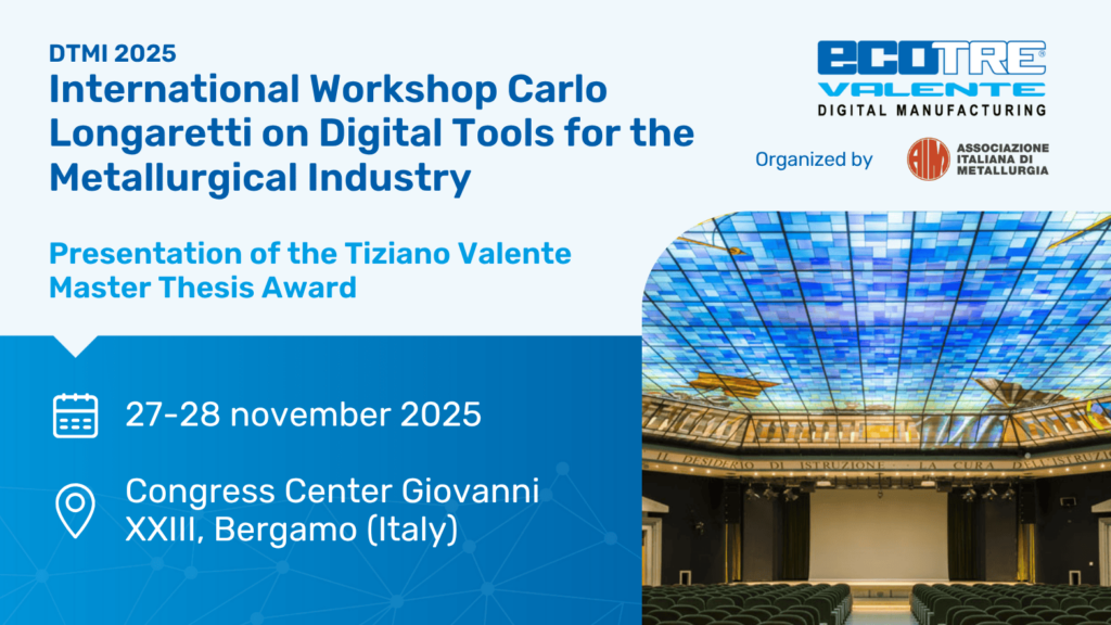 International Workshop Carlo Longaretti on Digital Tools for the Metallurgical Industry