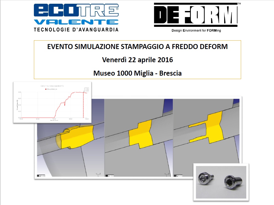 simulazione stampaggio a freddo con DEFORM