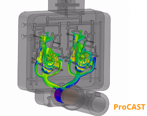 simulazione pressocolata con software ProCAST