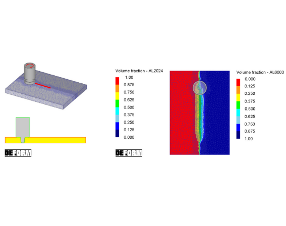 simulazione friction stir welding con DEFORM