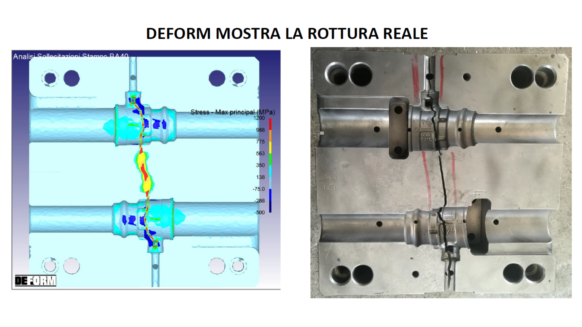 simulazione stampaggio a caldo con DEFORM