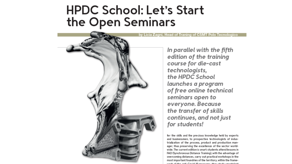 Al via i seminari Open dell’HPDC School Ecotre