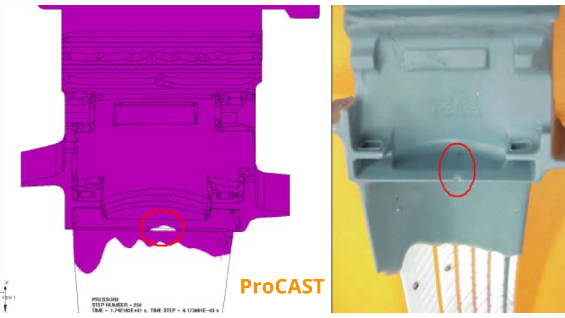 simulazione investment casting con ProCAST