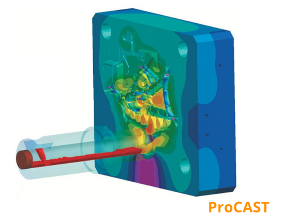 simulazione pressocolata con software ProCAST